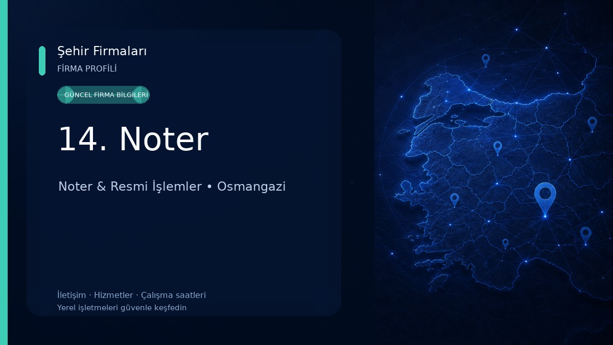 14. Noter Noter & Resmi İşlemler