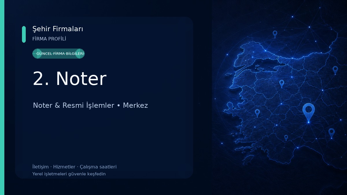 2. Noter Noter & Resmi İşlemler