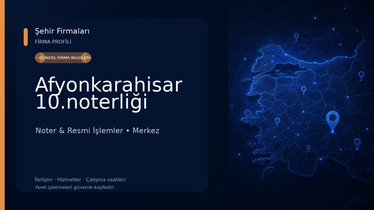 Afyonkarahisar 10.noterliği 