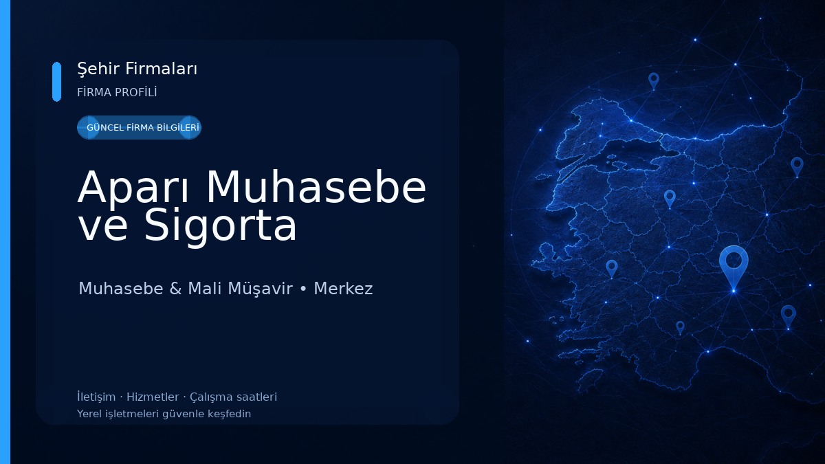 Aparı Muhasebe ve Sigorta