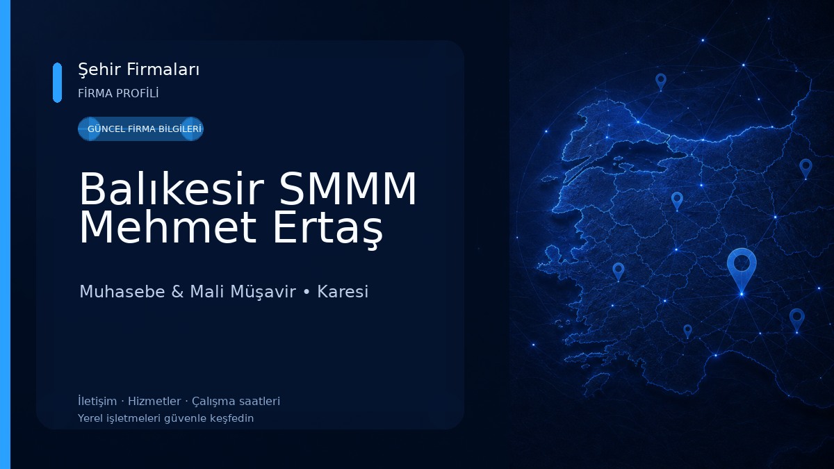 Balıkesir SMMM Mehmet Ertaş 