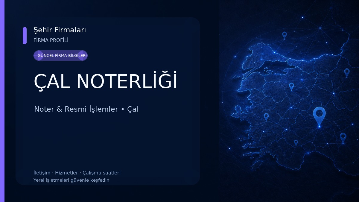 ÇAL NOTERLİĞİ