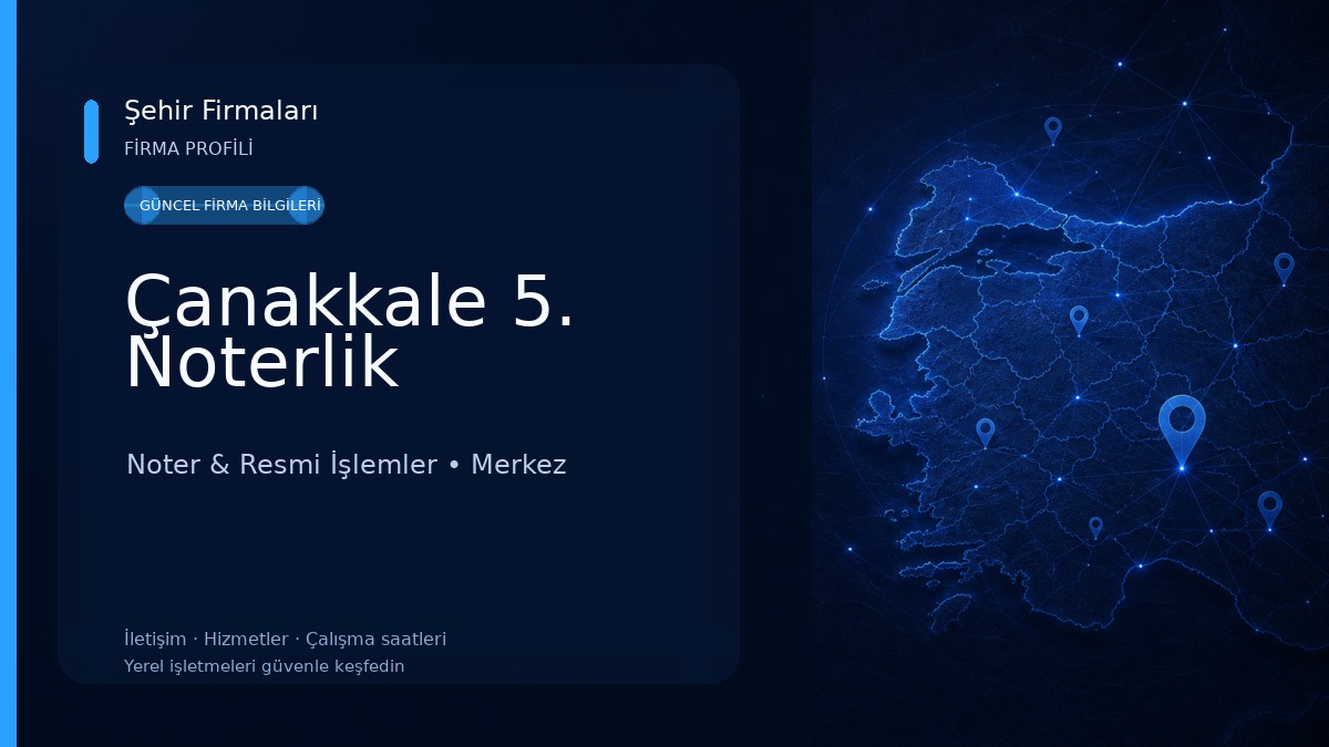 Çanakkale 5. Noterlik