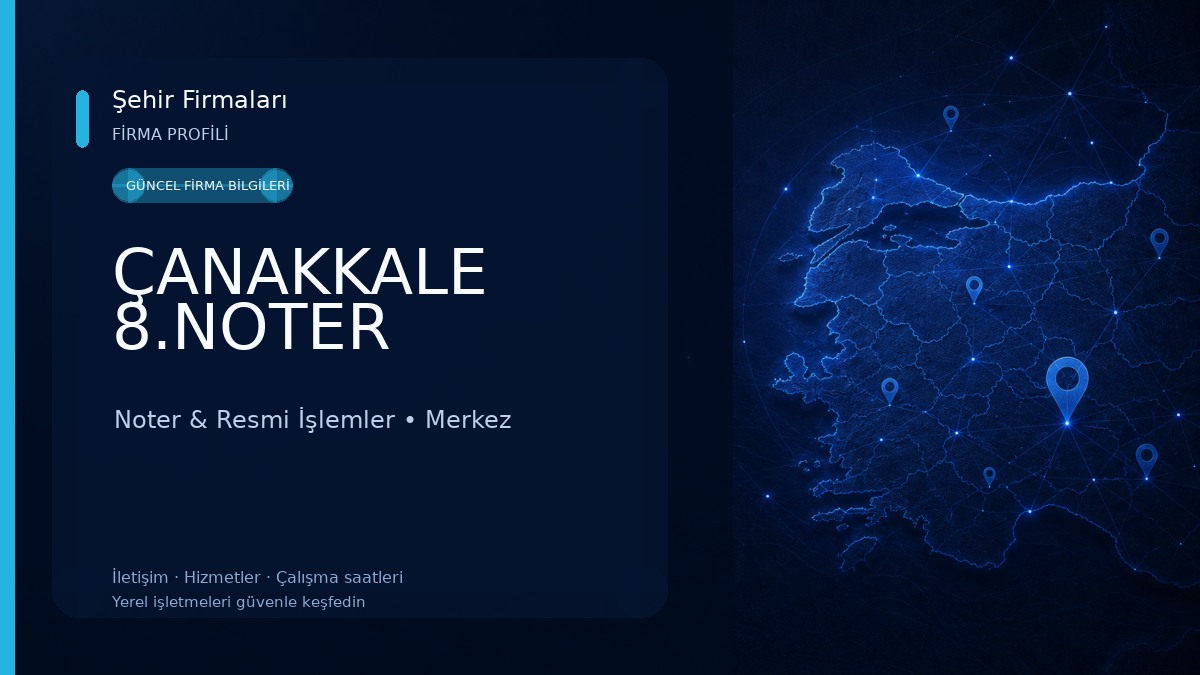ÇANAKKALE 8.NOTER 