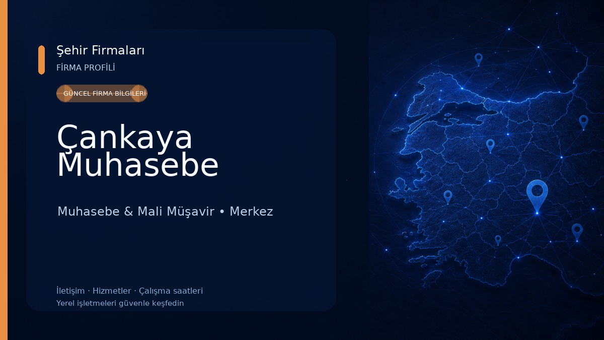 Çankaya Muhasebe Muhasebe & Mali Müşavir