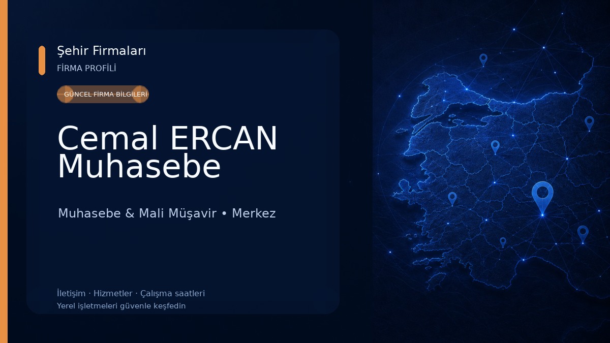 Cemal ERCAN Muhasebe