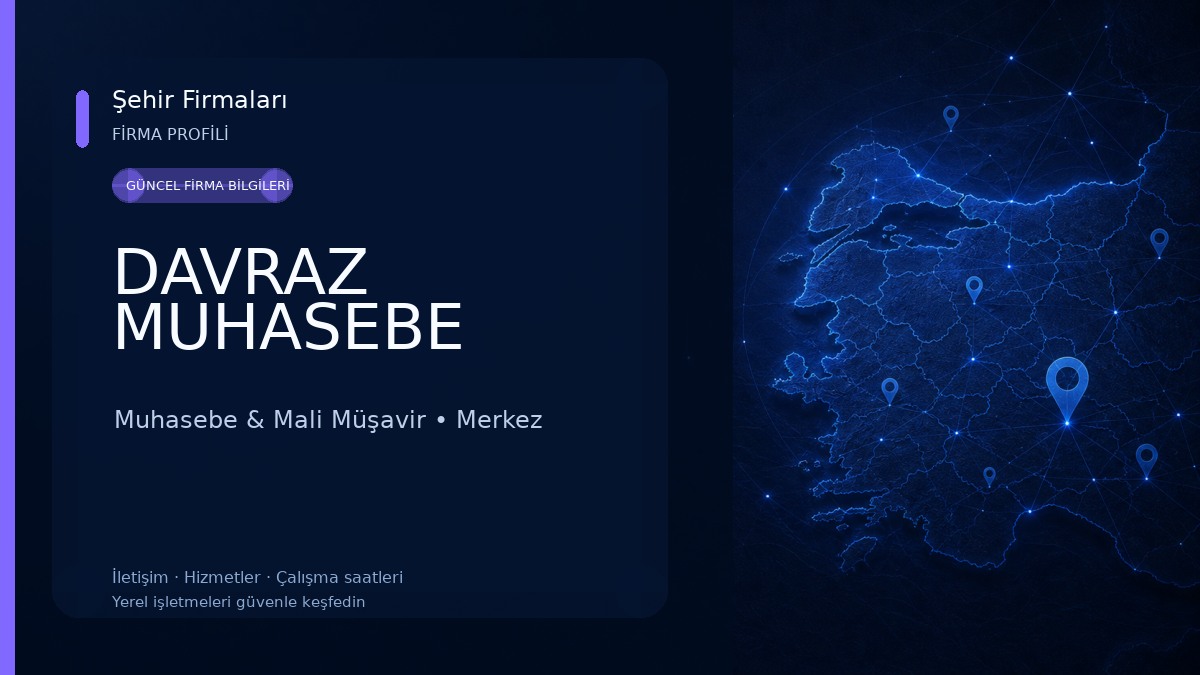 DAVRAZ MUHASEBE Muhasebe & Mali Müşavir