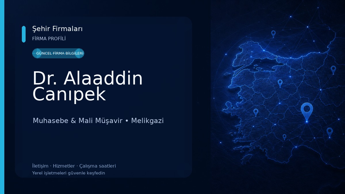 Dr. Alaaddin Canıpek Muhasebe & Mali Müşavir
