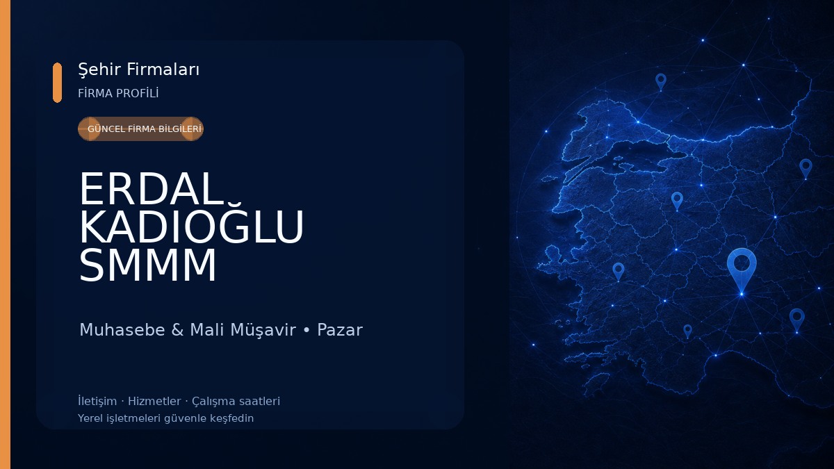 ERDAL KADIOĞLU SMMM Muhasebe & Mali Müşavir