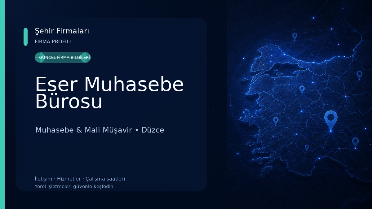 Eser Muhasebe Bürosu Muhasebe & Mali Müşavir