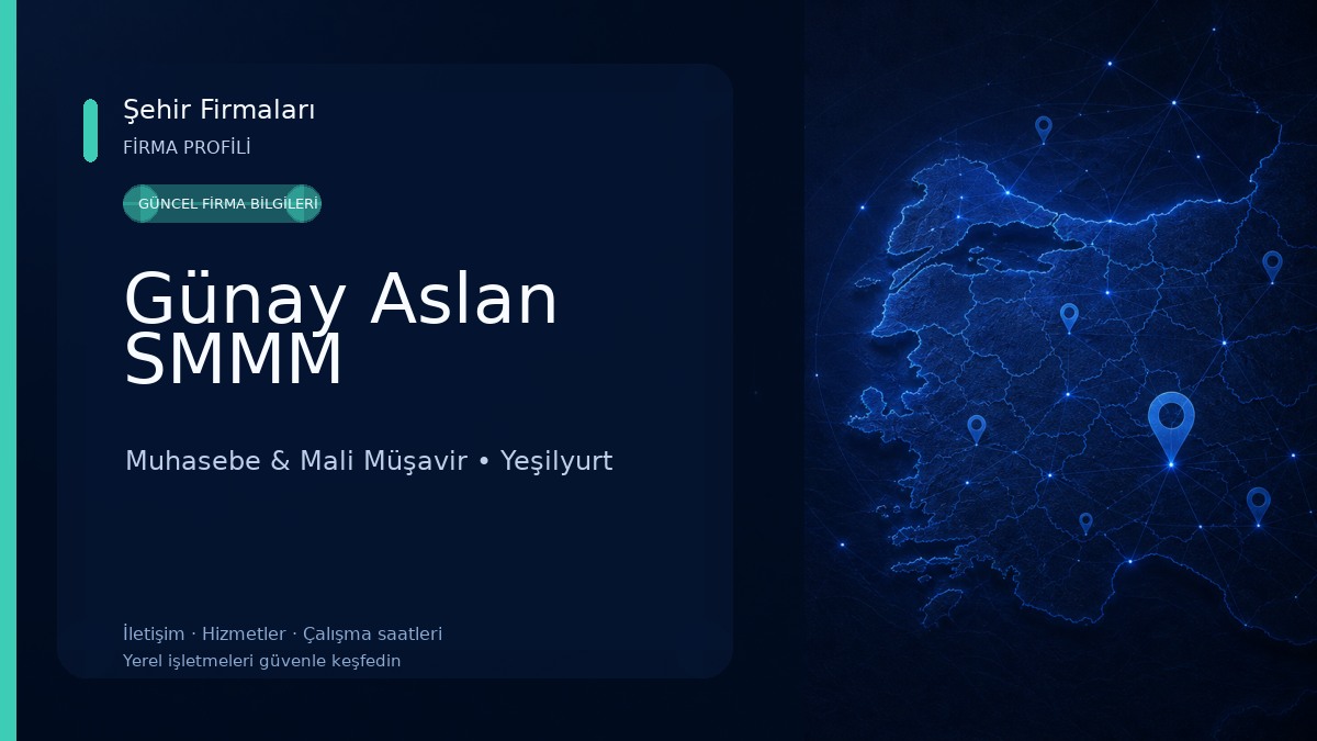Günay Aslan SMMM Muhasebe & Mali Müşavir