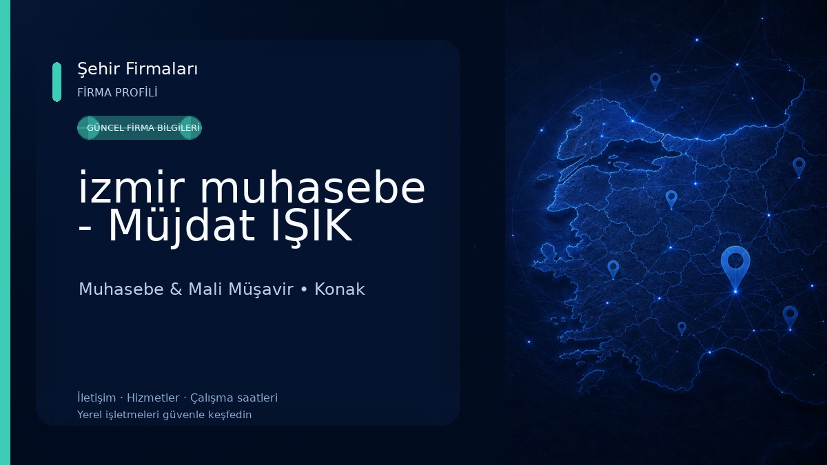 izmir muhasebe - Müjdat IŞIK 