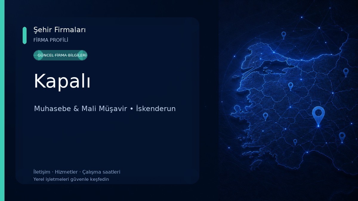 Kapalı Muhasebe & Mali Müşavir
