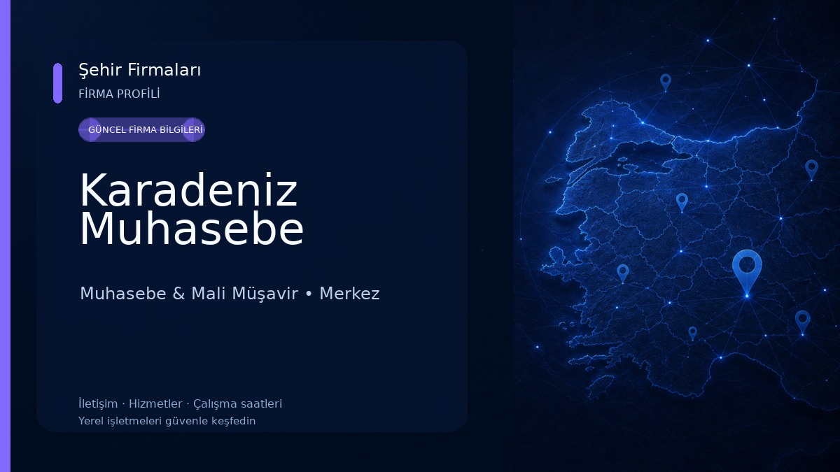 Karadeniz Muhasebe Muhasebe & Mali Müşavir