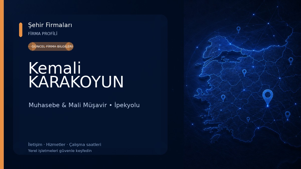 Kemali KARAKOYUN Muhasebe & Mali Müşavir