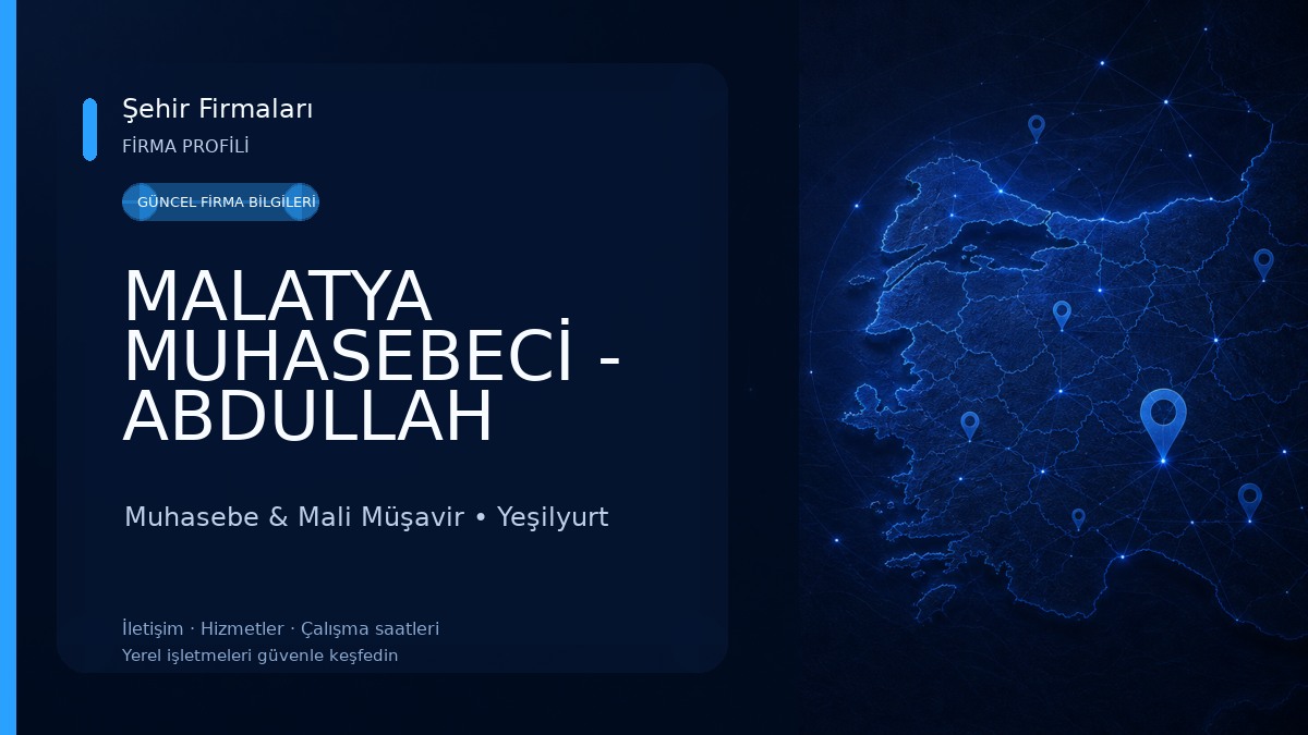 MALATYA MUHASEBECİ - ABDULLAH SAYLAN