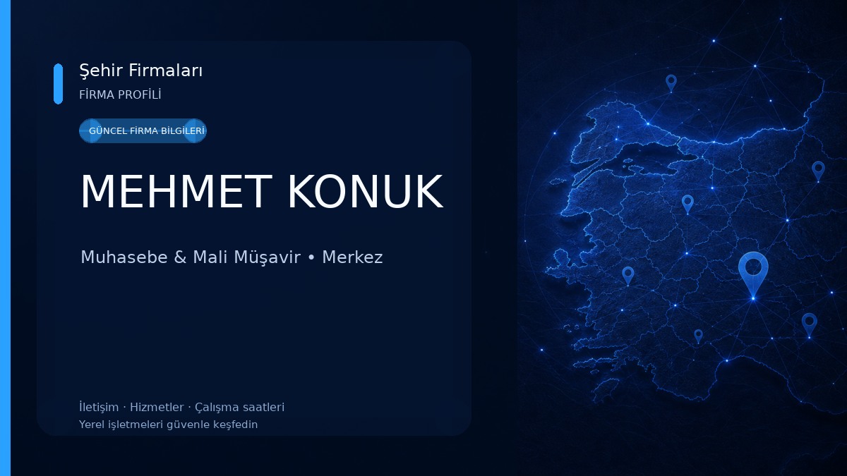 MEHMET KONUK Muhasebe & Mali Müşavir