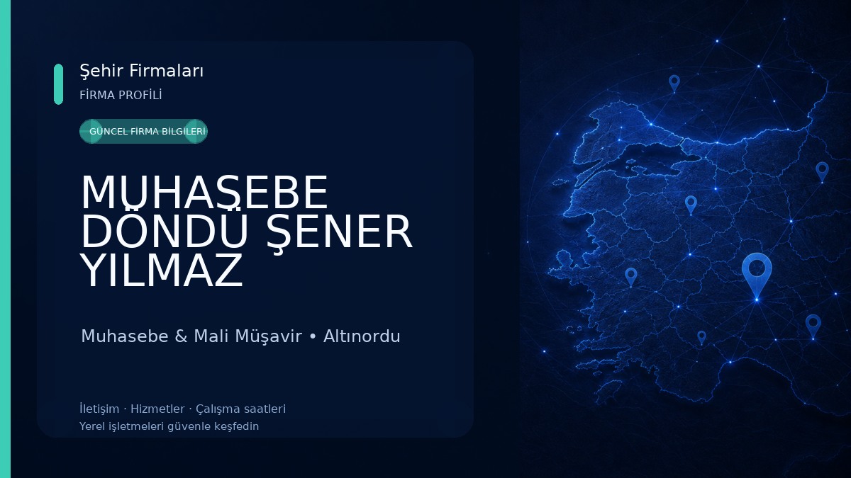 MUHASEBE DÖNDÜ ŞENER YILMAZ 
