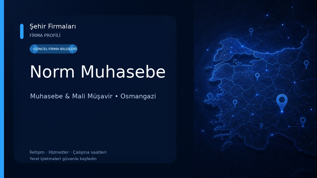 Norm Muhasebe Muhasebe & Mali Müşavir