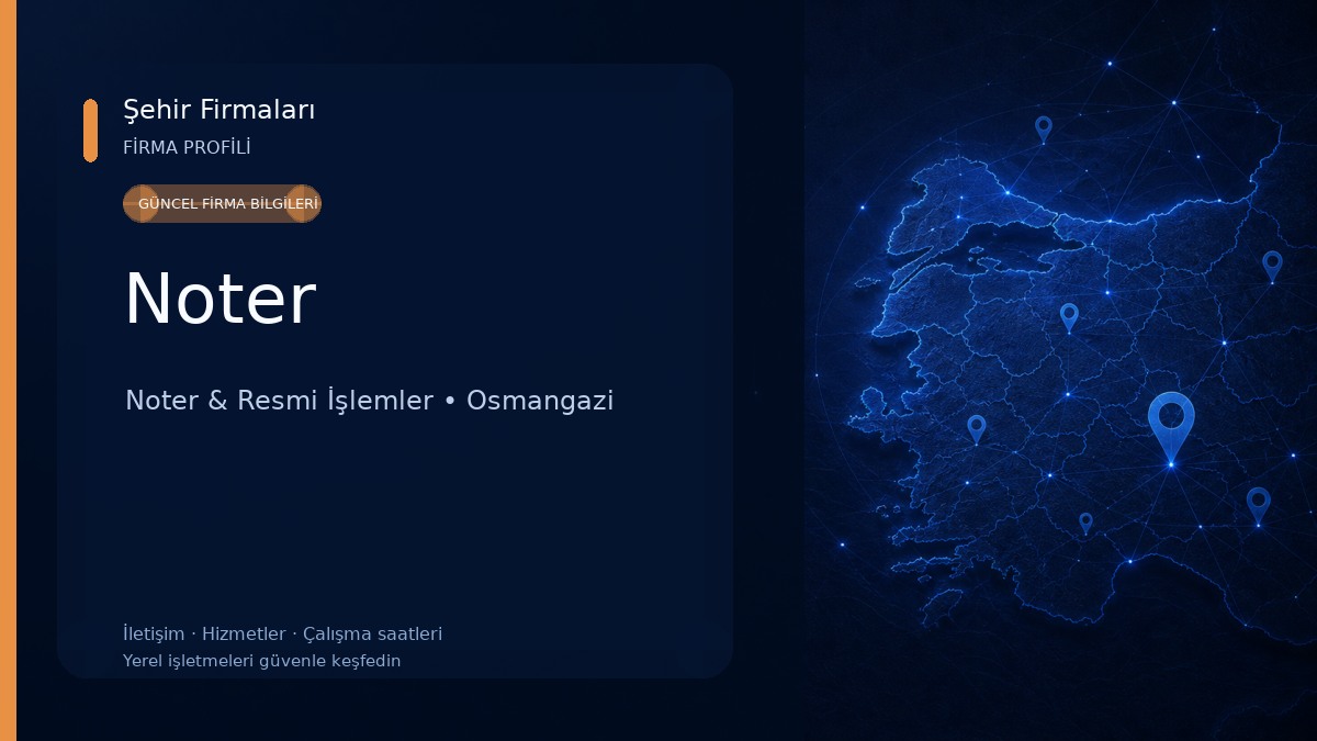 Noter Noter & Resmi İşlemler