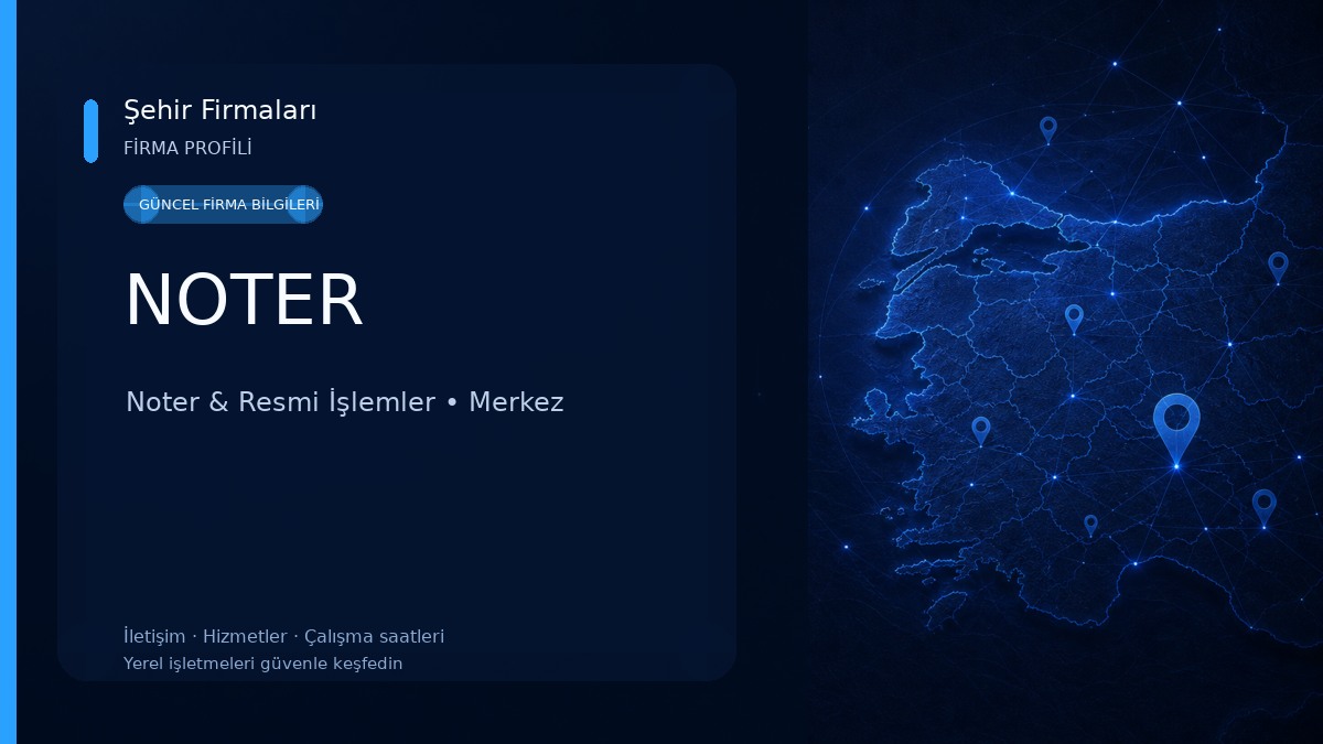 NOTER Noter & Resmi İşlemler
