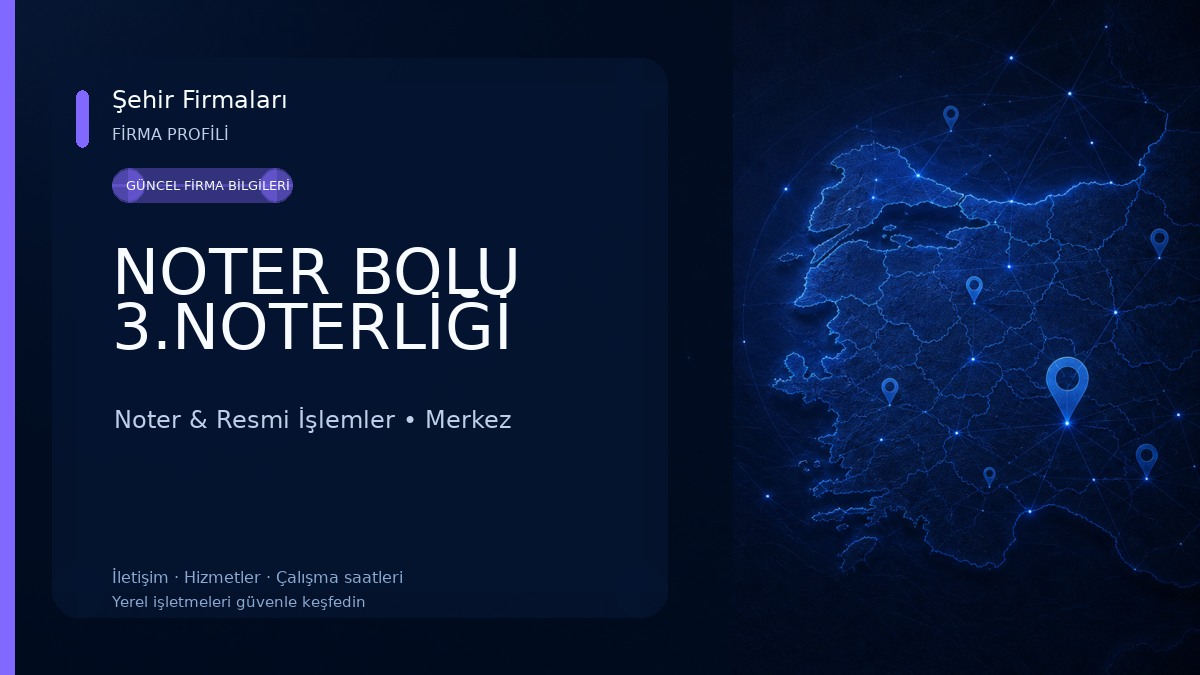 NOTER BOLU 3.NOTERLİĞİ 