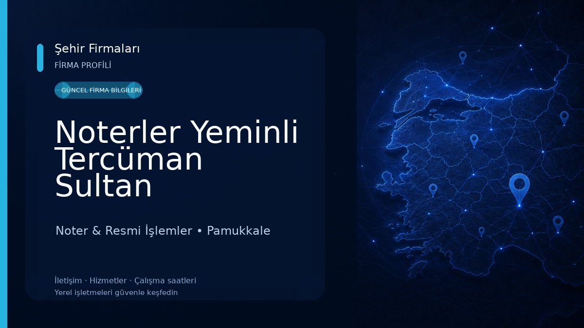 Noterler Yeminli Tercüman Sultan Demirhan - Selin Demirhan Ergezer Noter & Resmi İşlemler