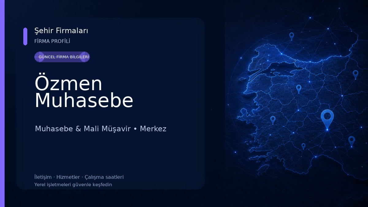 Özmen Muhasebe 