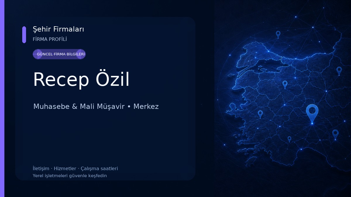 Recep Özil Muhasebe & Mali Müşavir