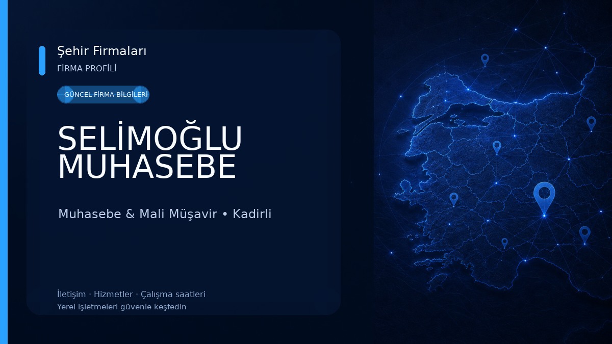 SELİMOĞLU MUHASEBE Muhasebe & Mali Müşavir