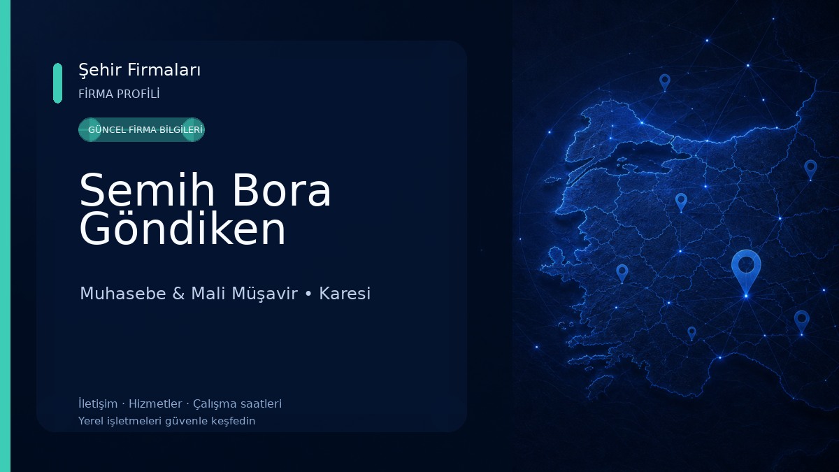 Semih Bora Göndiken Muhasebe & Mali Müşavir