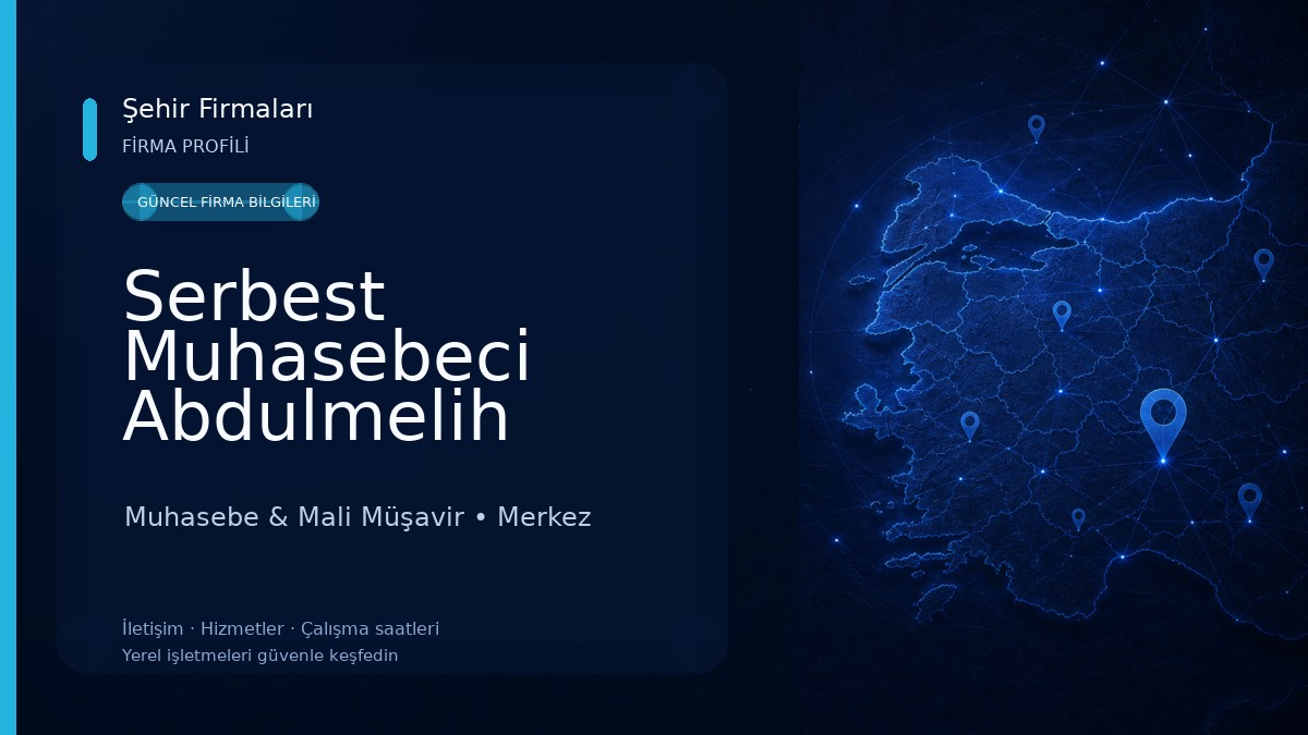 Serbest Muhasebeci Abdulmelih Gürsoy 