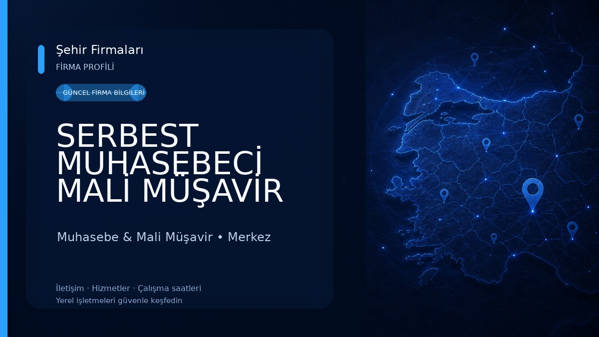 SERBEST MUHASEBECİ MALİ MÜŞAVİR CANAN YILDIRIM