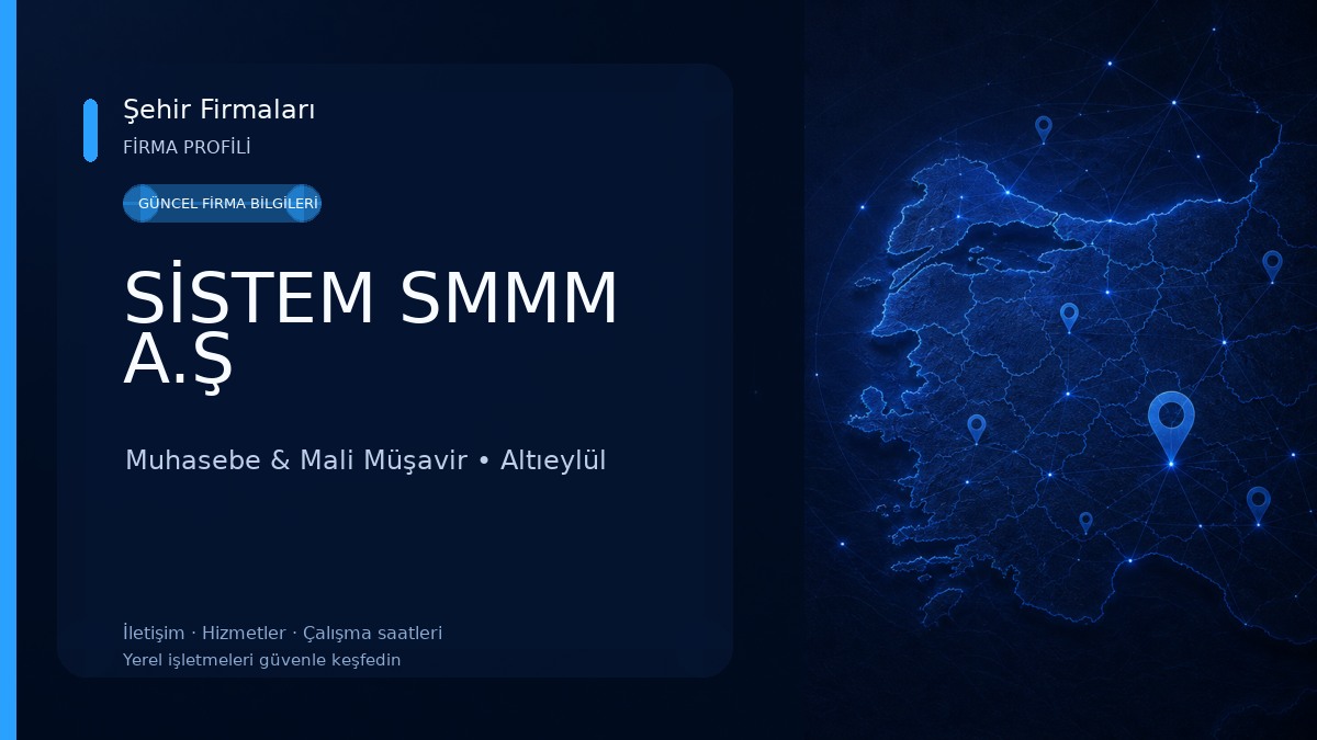SİSTEM SMMM A.Ş Muhasebe & Mali Müşavir