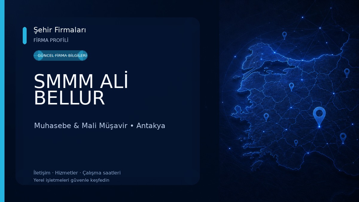 SMMM ALİ BELLUR Muhasebe & Mali Müşavir