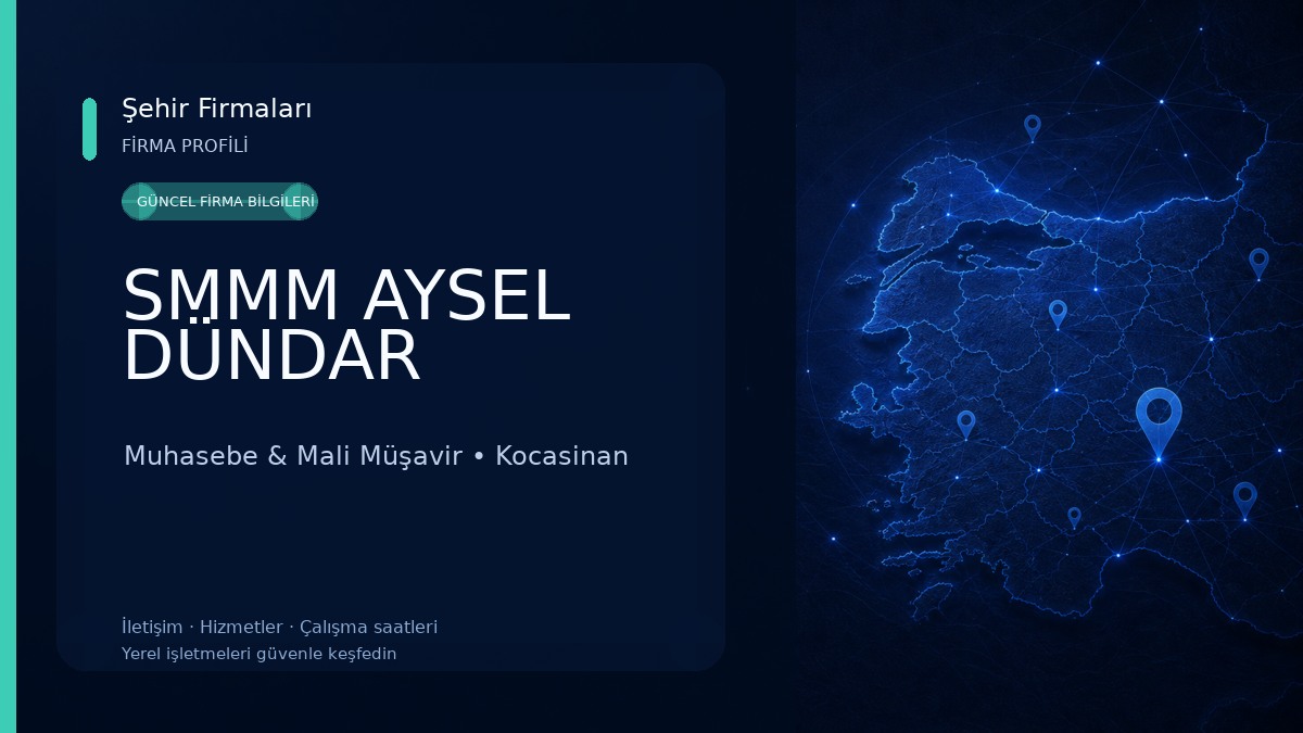 SMMM AYSEL DÜNDAR Muhasebe & Mali Müşavir