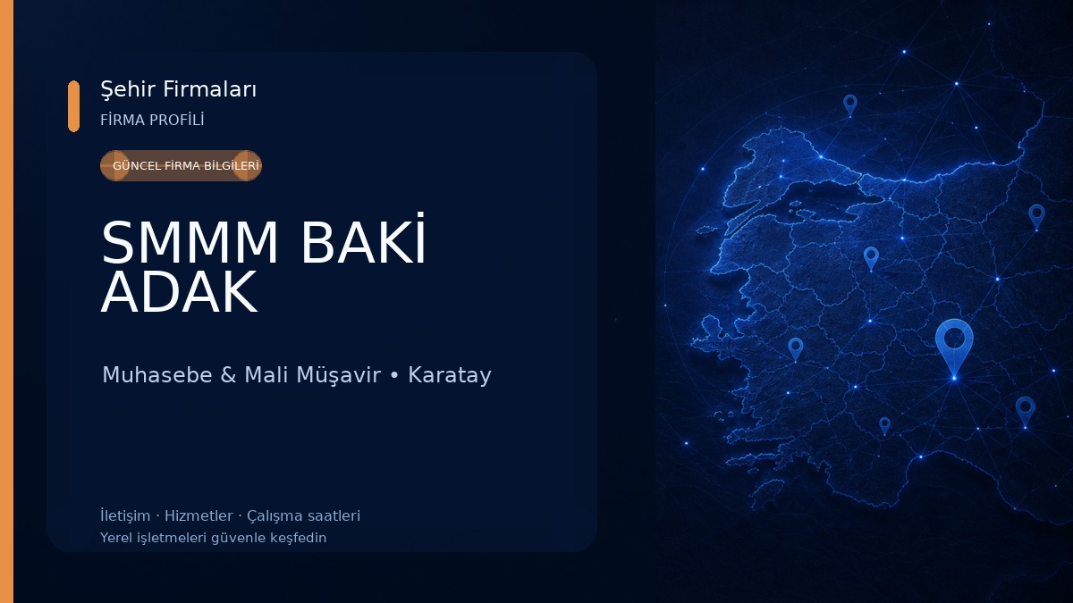 SMMM BAKİ ADAK 