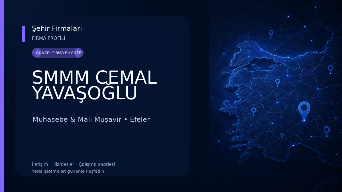 SMMM CEMAL YAVAŞOĞLU