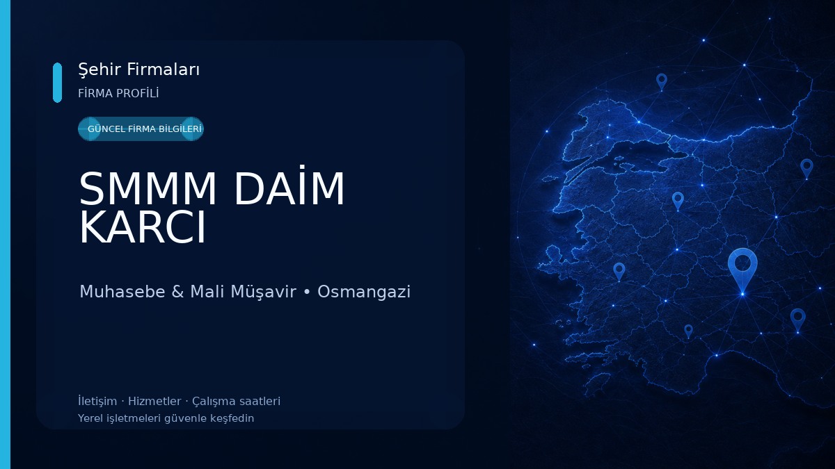 SMMM DAİM KARCI Muhasebe & Mali Müşavir