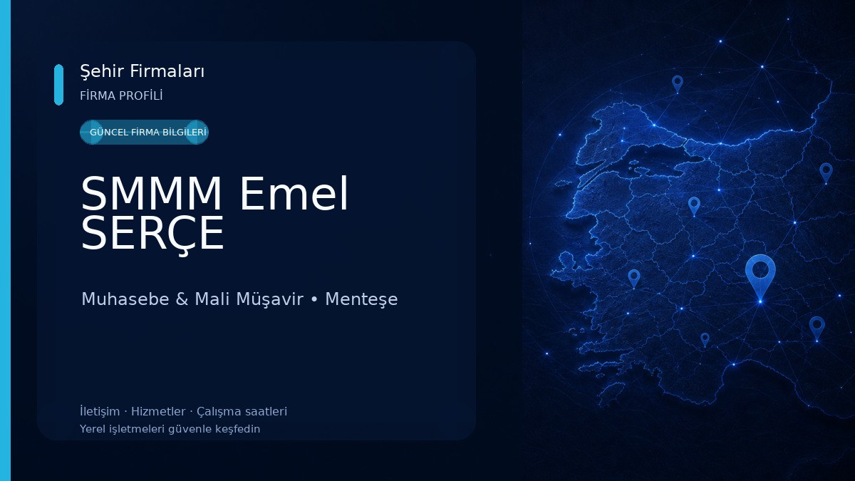 SMMM Emel SERÇE Muhasebe & Mali Müşavir