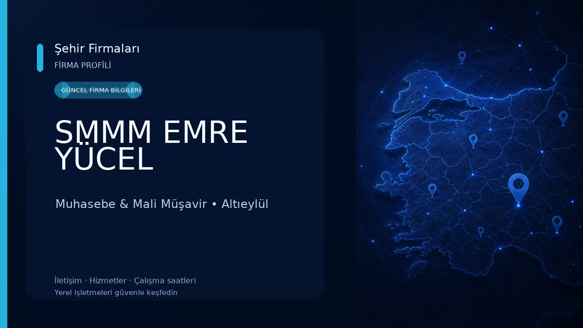SMMM EMRE YÜCEL Muhasebe & Mali Müşavir