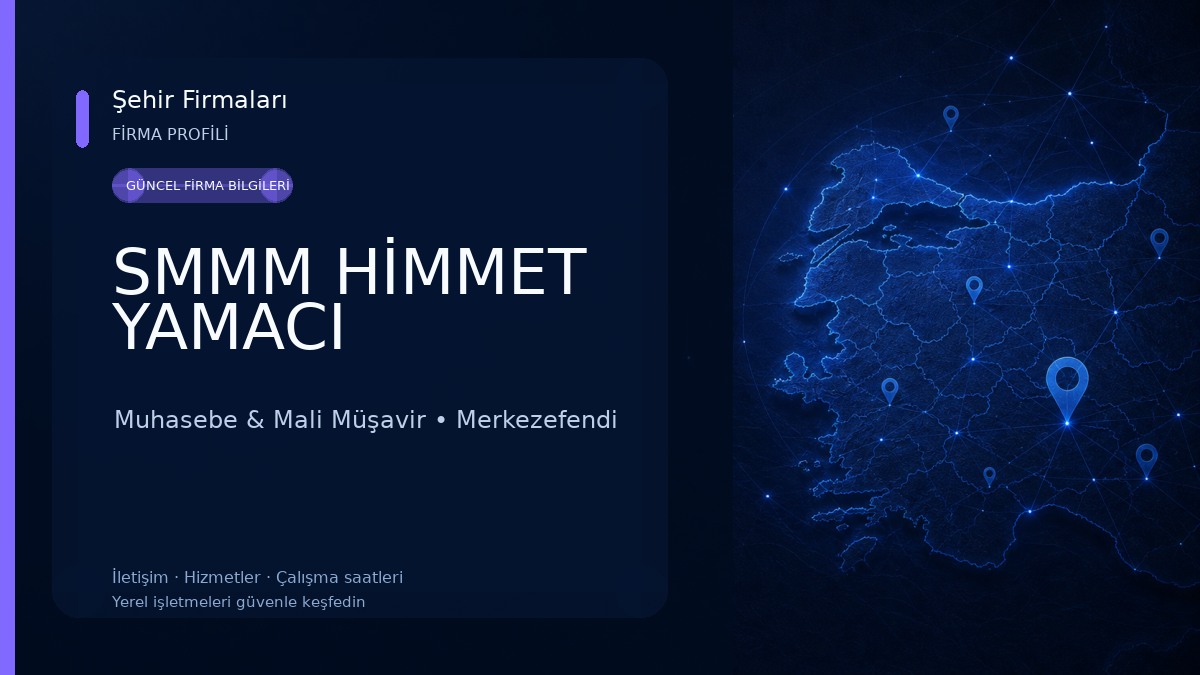 SMMM HİMMET YAMACI Muhasebe & Mali Müşavir