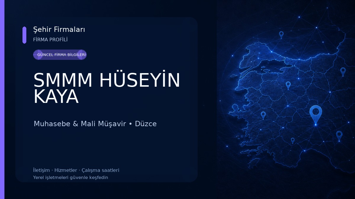SMMM HÜSEYİN KAYA