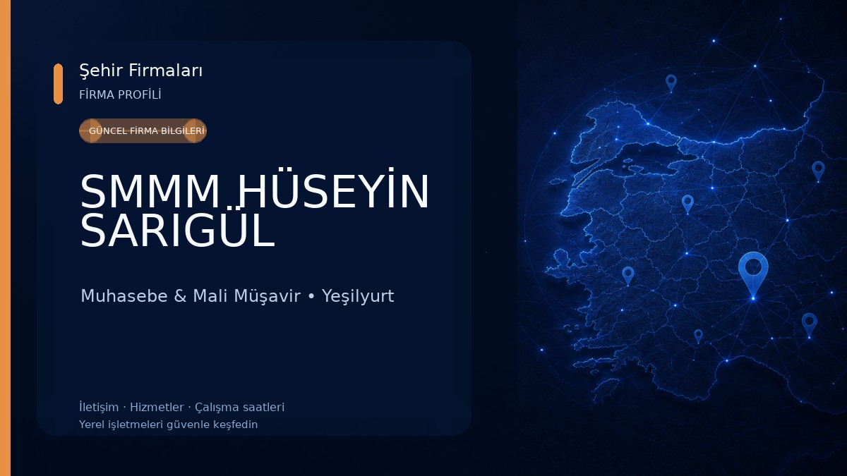 SMMM HÜSEYİN SARIGÜL Muhasebe & Mali Müşavir
