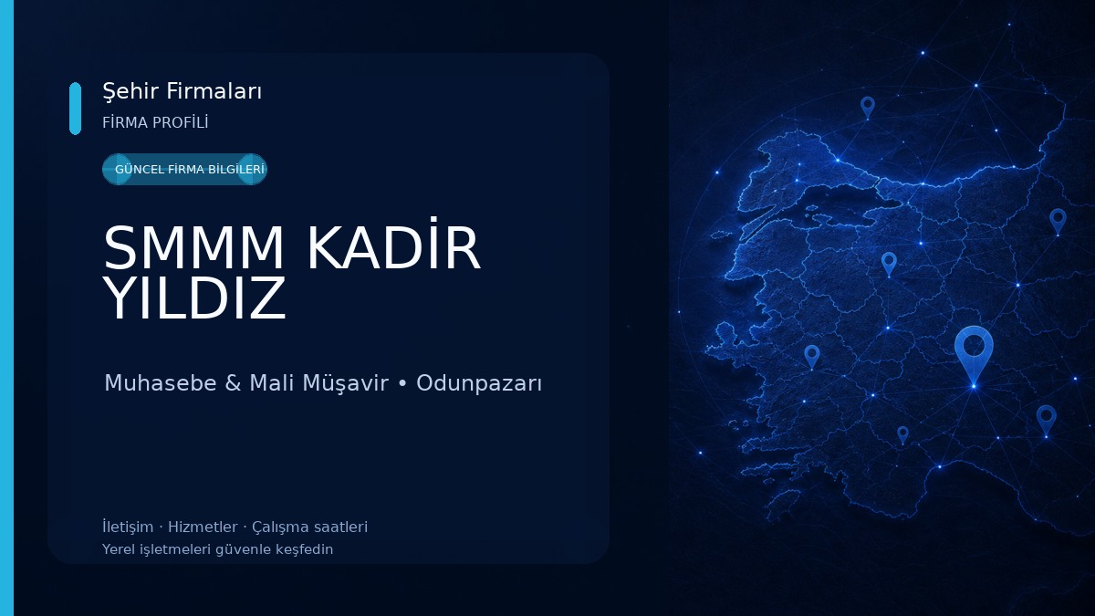 SMMM KADİR YILDIZ Muhasebe & Mali Müşavir