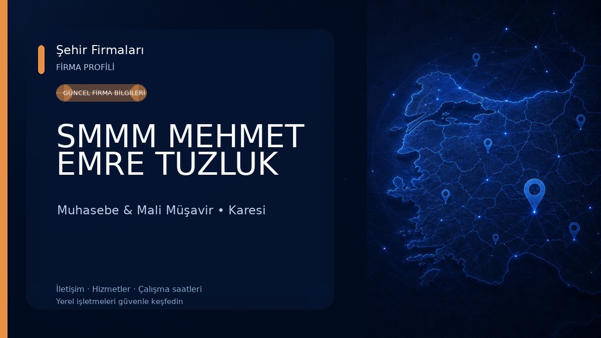 SMMM MEHMET EMRE TUZLUK