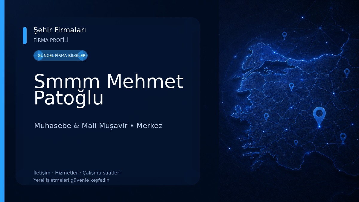Smmm Mehmet Patoğlu 