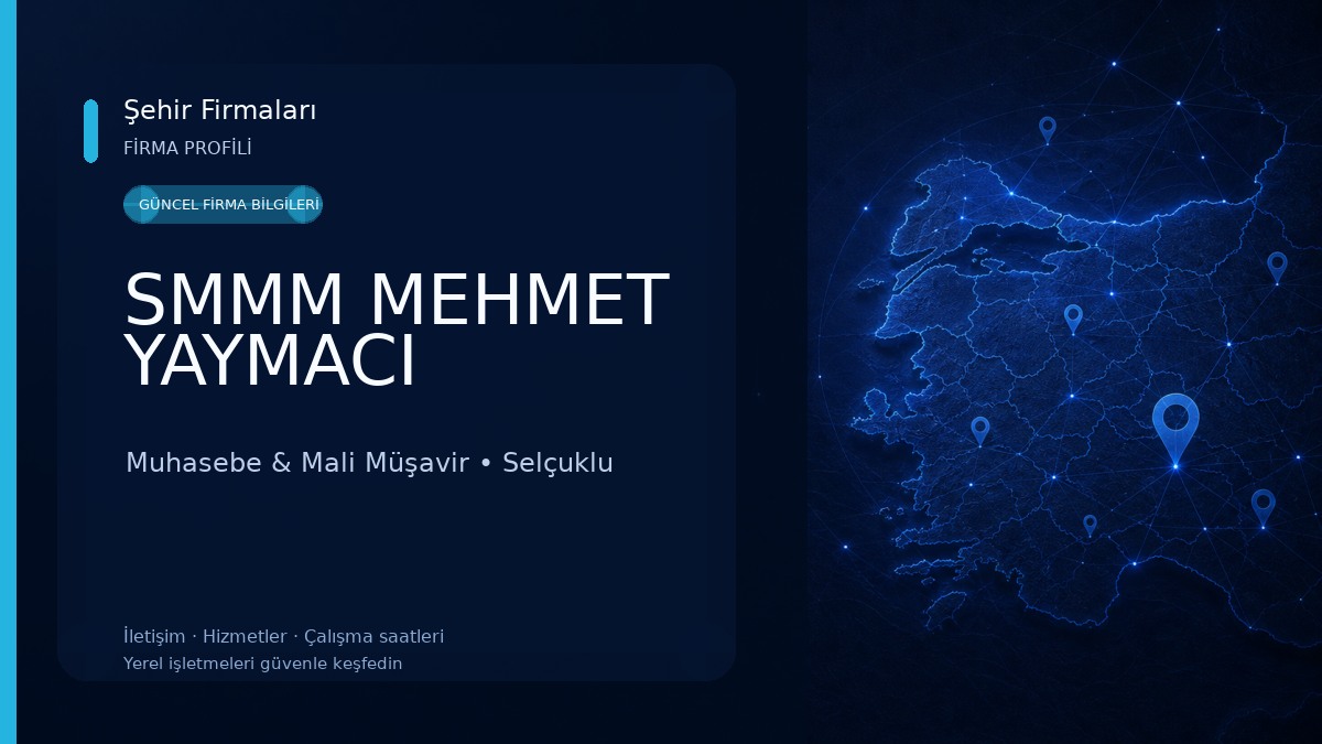 SMMM MEHMET YAYMACI Muhasebe & Mali Müşavir