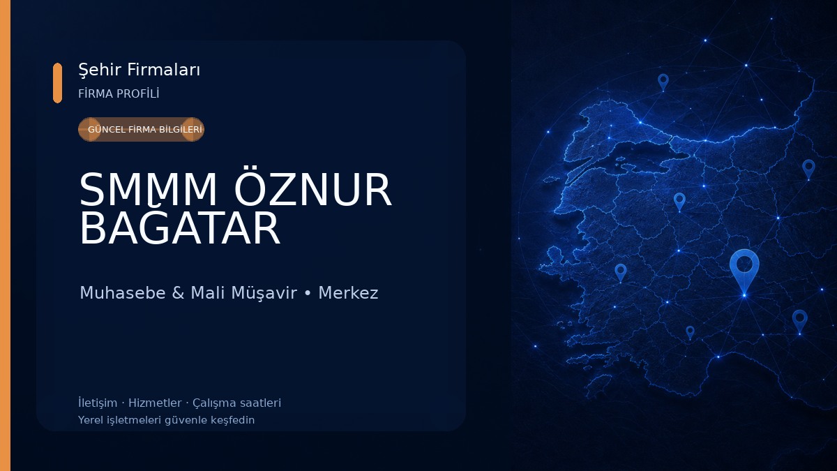 SMMM ÖZNUR BAĞATAR 