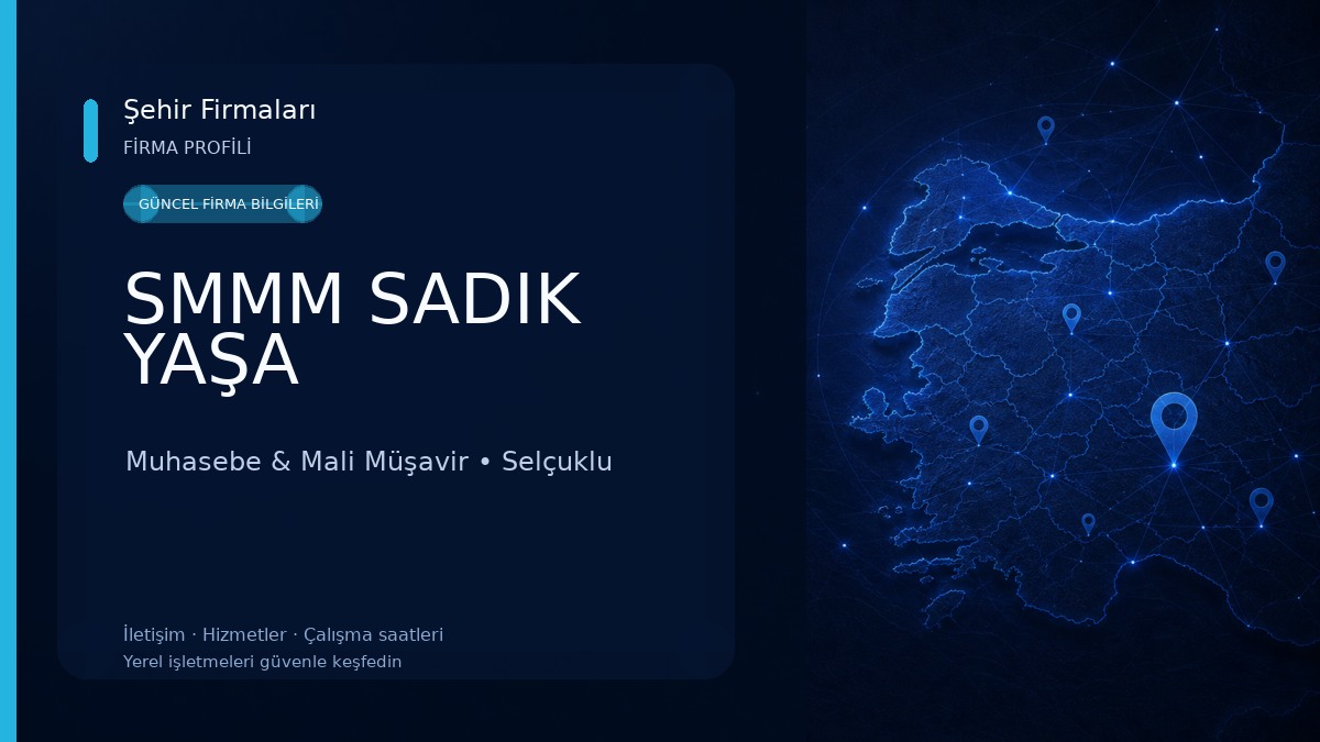 SMMM SADIK YAŞA Muhasebe & Mali Müşavir